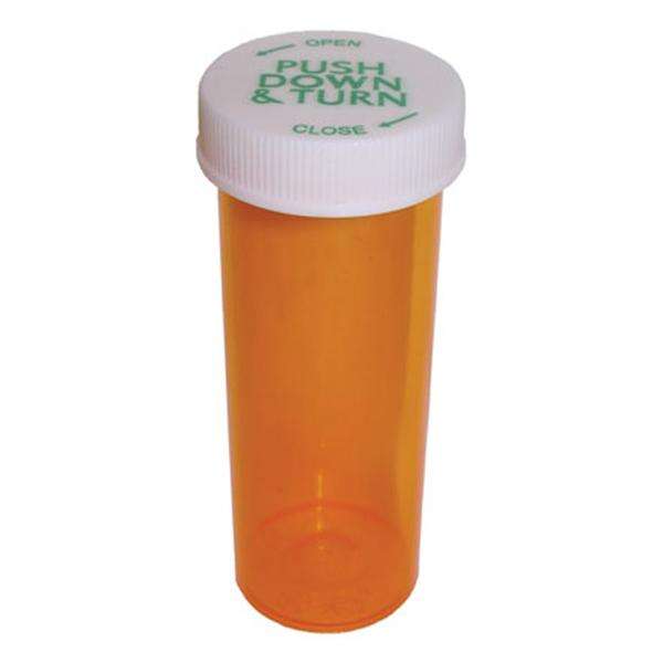 Vial Medicine Plastic 1-1/4